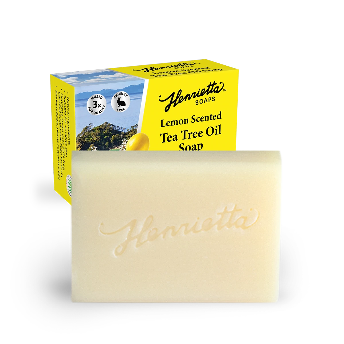Henrietta Lemon Scented Tea Tree Oil Soap, 100g
