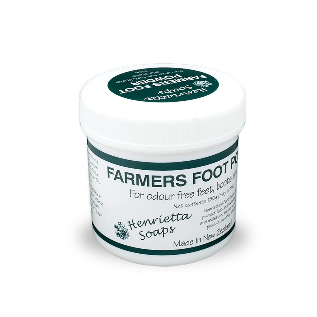 Henrietta Farmers Foot Powder Odour Control, 130g, tub