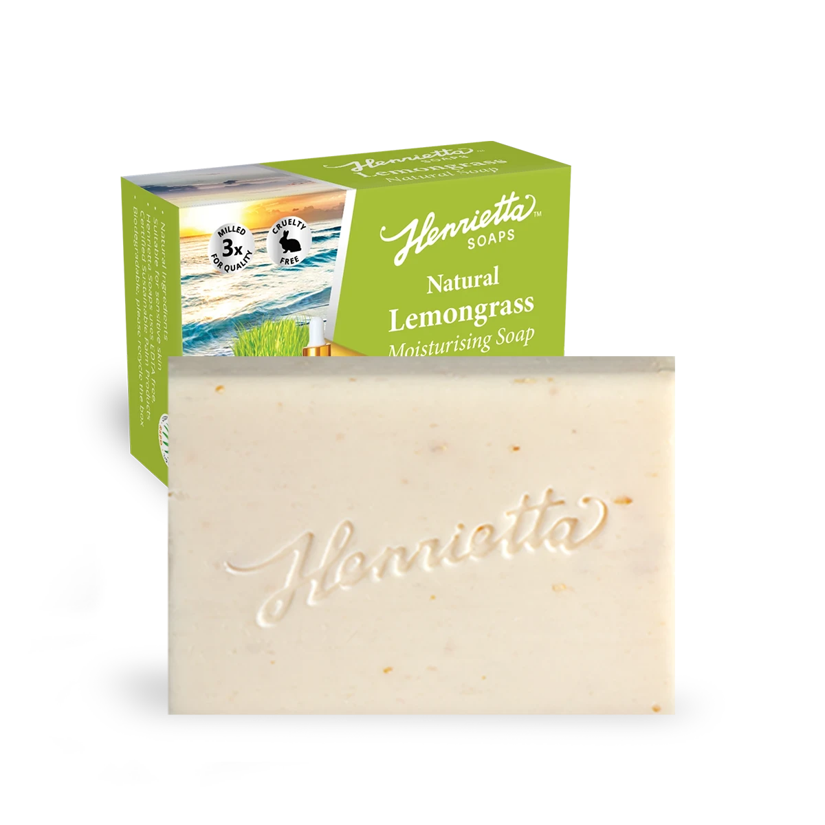 Henrietta Lemongrass Moisturising Soap, 100g