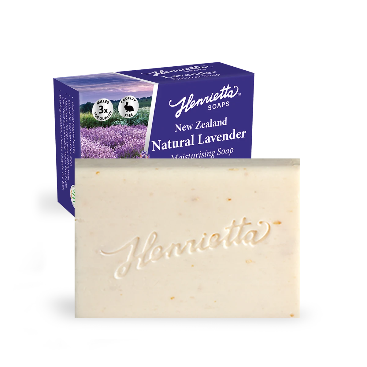 Henrietta NZ Lavendar Moisturising Soap, 100g