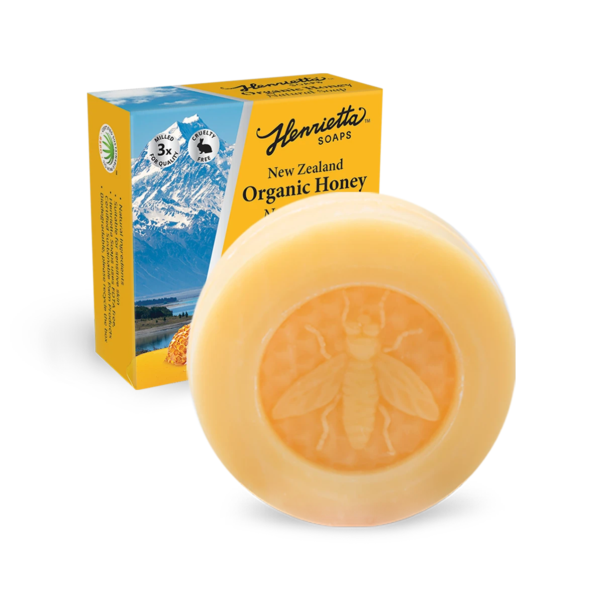 Henrietta NZ Organic Honey Soap, 100g