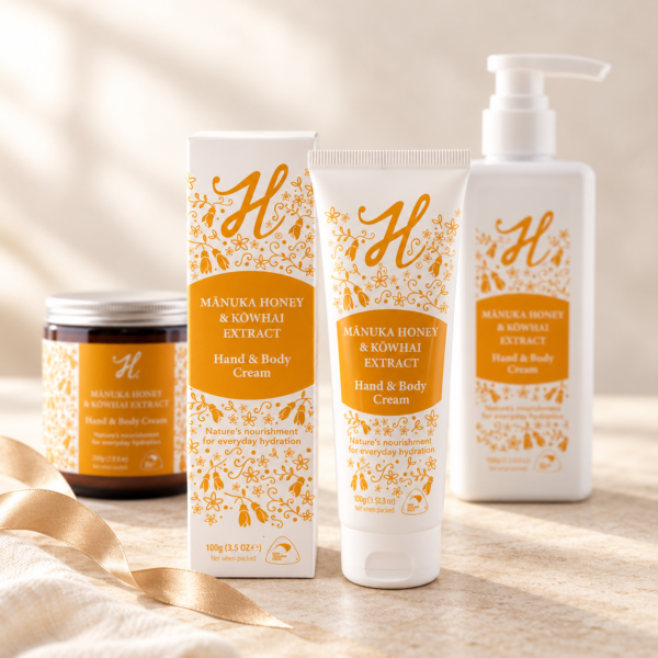 H-Brand Mānuka Honey & Kōwhai Extract Hand & Body Creams