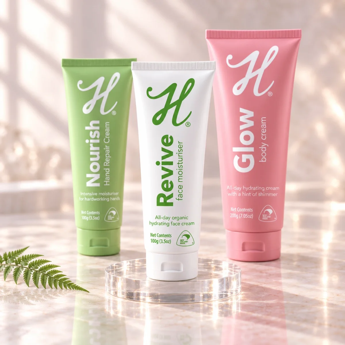 H-Brand Face, Body & Hand Care, hero