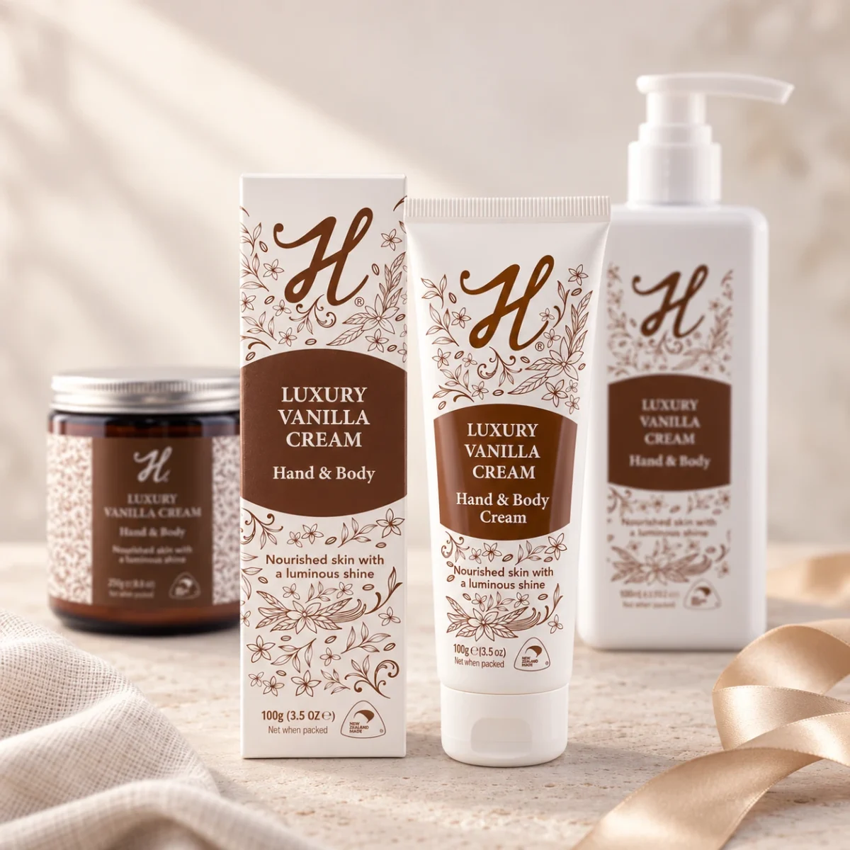 H-Brand Luxury Vanilla Hand & Body Creams