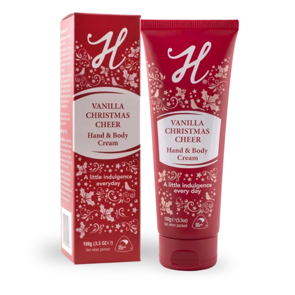 H-Brand Vanilla Christmas Cheer Hand & Body Cream 100g boxed