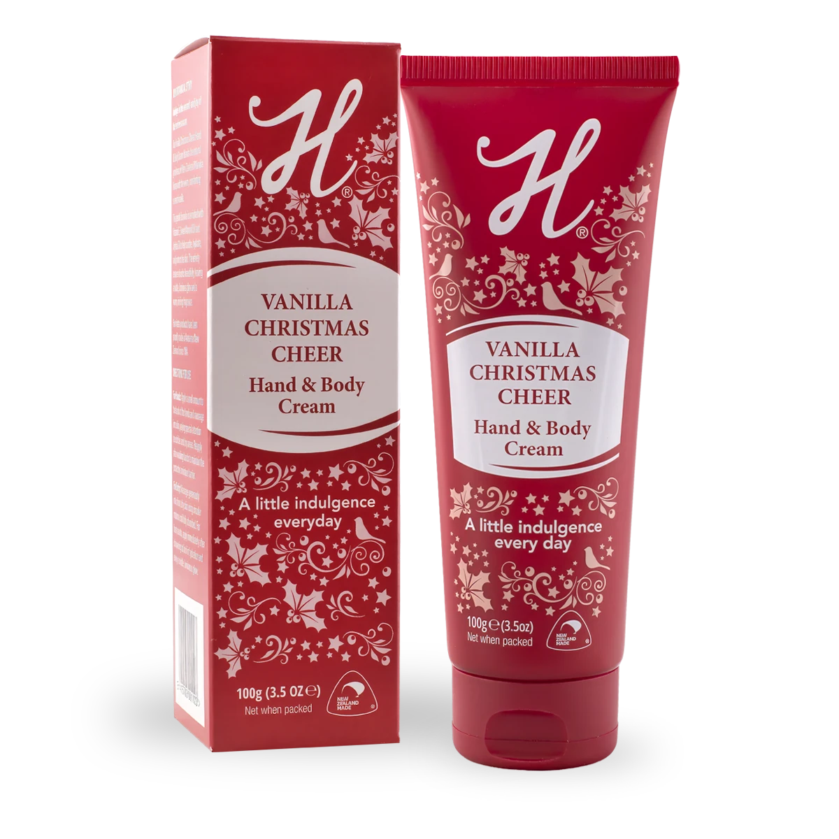 H-Brand Vanilla Christmas Cheer Hand & Body Cream 100g boxed