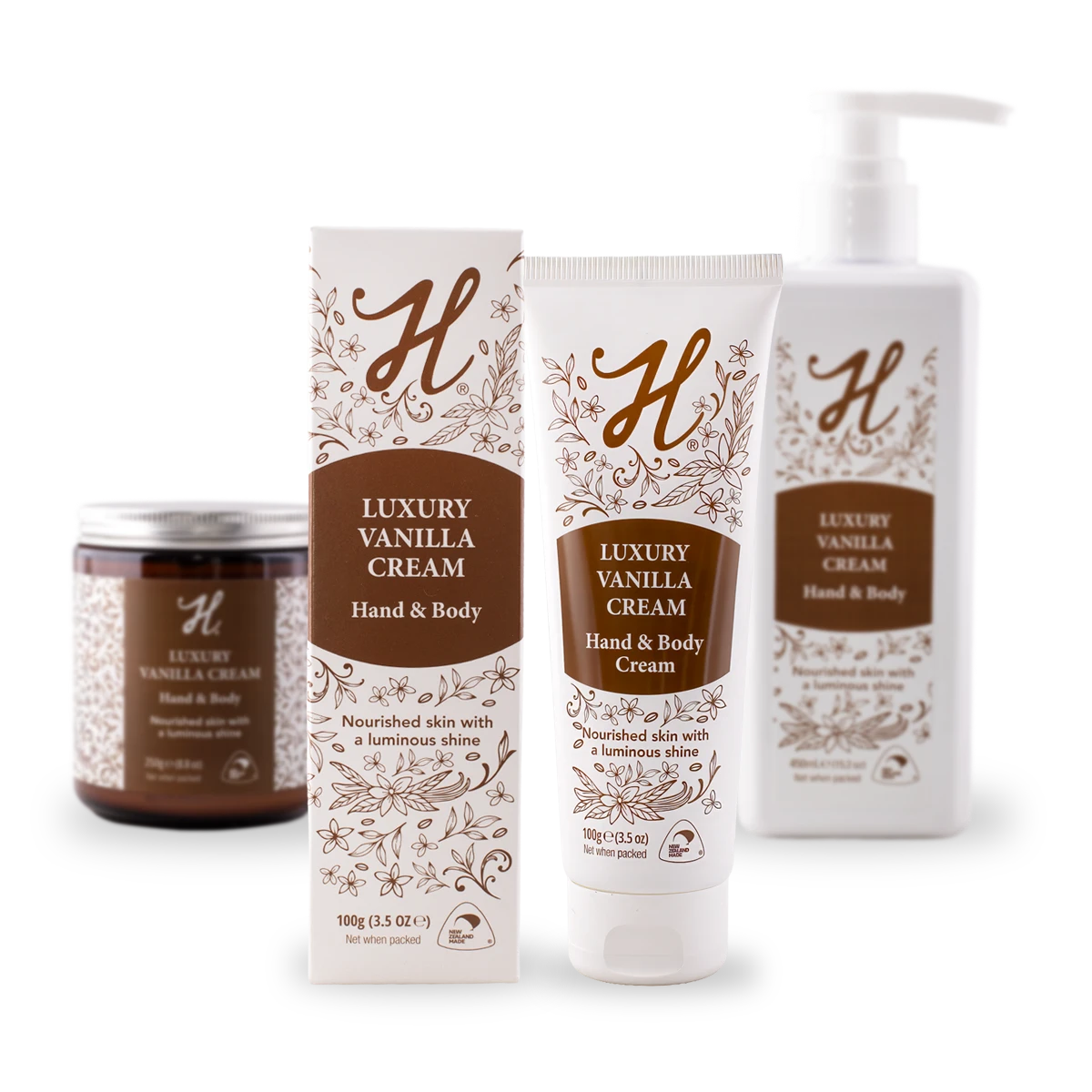H-Brand Luxury Vanilla Hand & Body Creams